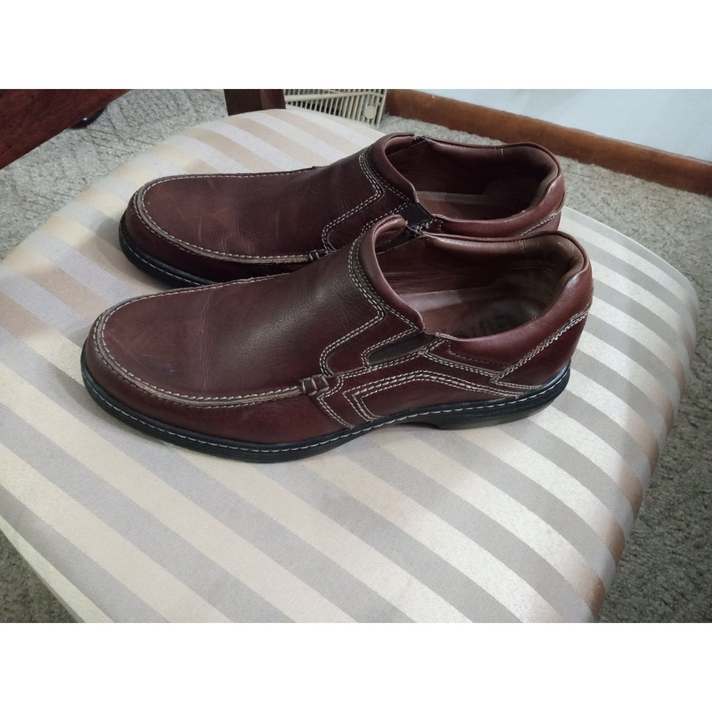 Johnston‎ & Murphy XC4 Brown Dual Width Sheepskin Loafer  Sz 10.5M WATERPROOF